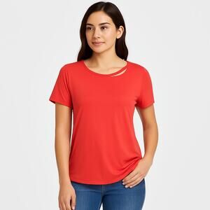 Dear John Women’s Pink Short Sleeve Pullover Casual Top Size Small NWOT